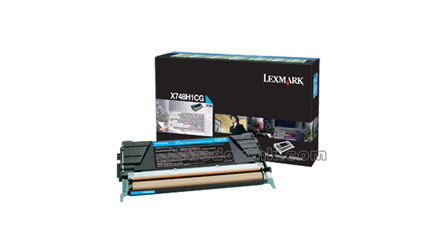 TONER LEXMARK CYAN PARA X748DE RINDE 10.000 PAGINAS