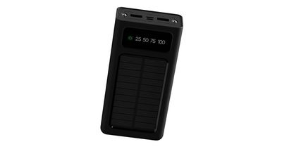 POWER BANK XTECH SOLAR 6 SALIDAS DE CARGA 20.000mah MICRO USB/ USB-C/LIGTHNING