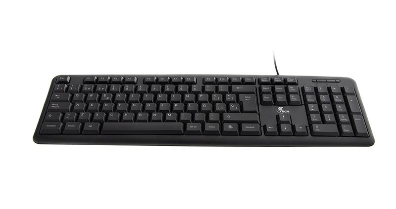 TECLADO XTECH ALAMBRICO USB - NEGRO