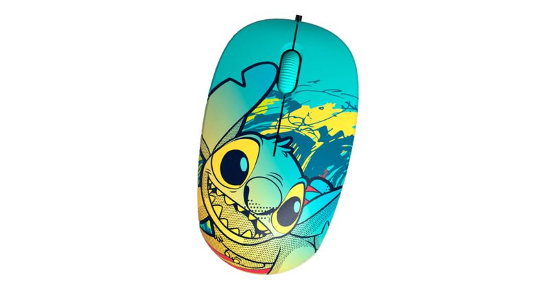 MOUSE XTECH ALAMBRICO DISNEY STICH USB - AZUL