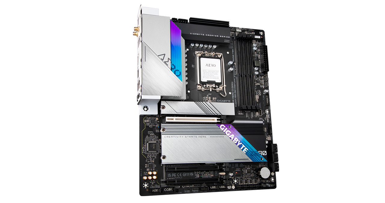 MAINBOARD GIGABYTE Z690 AERO GAMING WIFI 6 ATX LGA1700 DDR4 M.2 12VA GEN